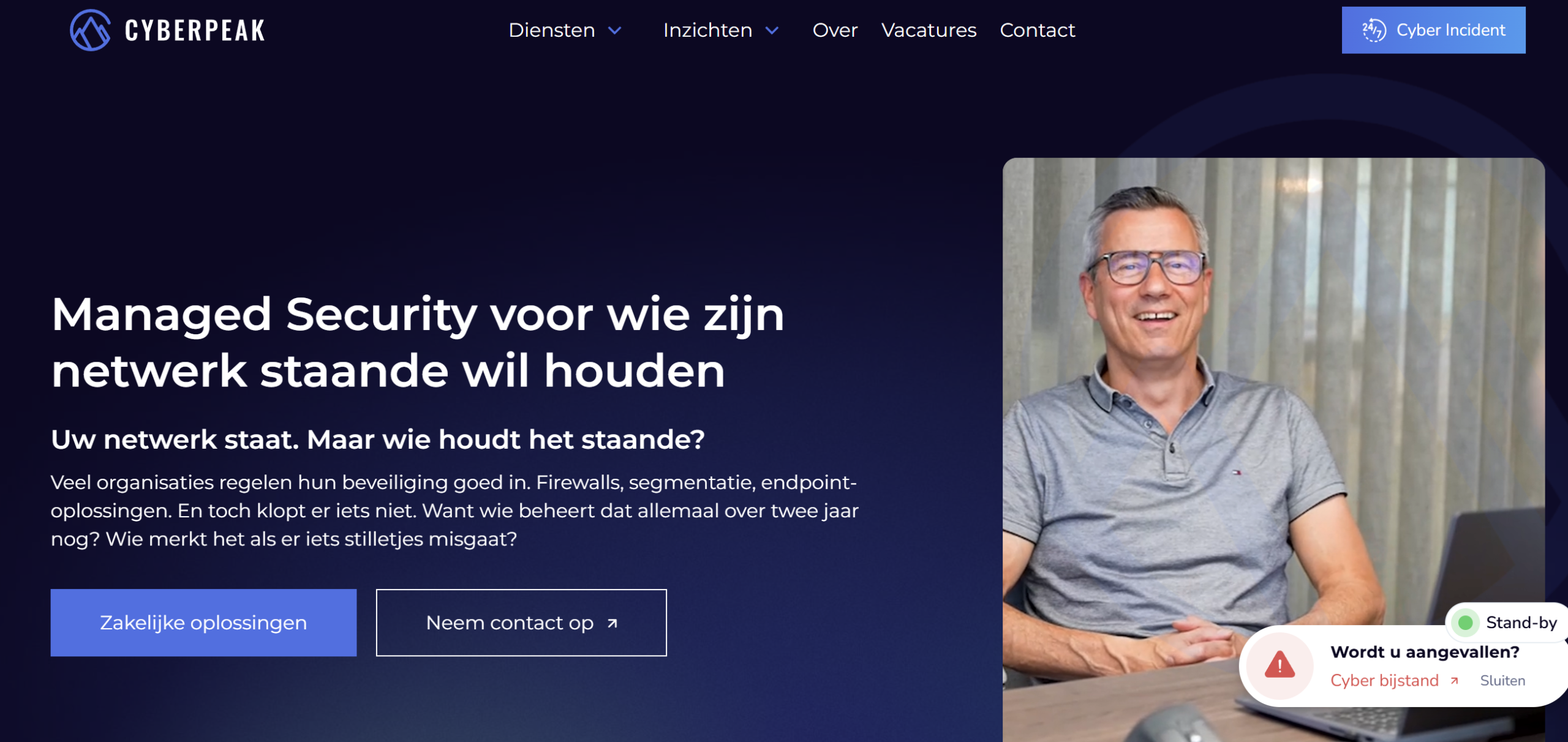 De nieuwe Webflow-website van CyberPeak